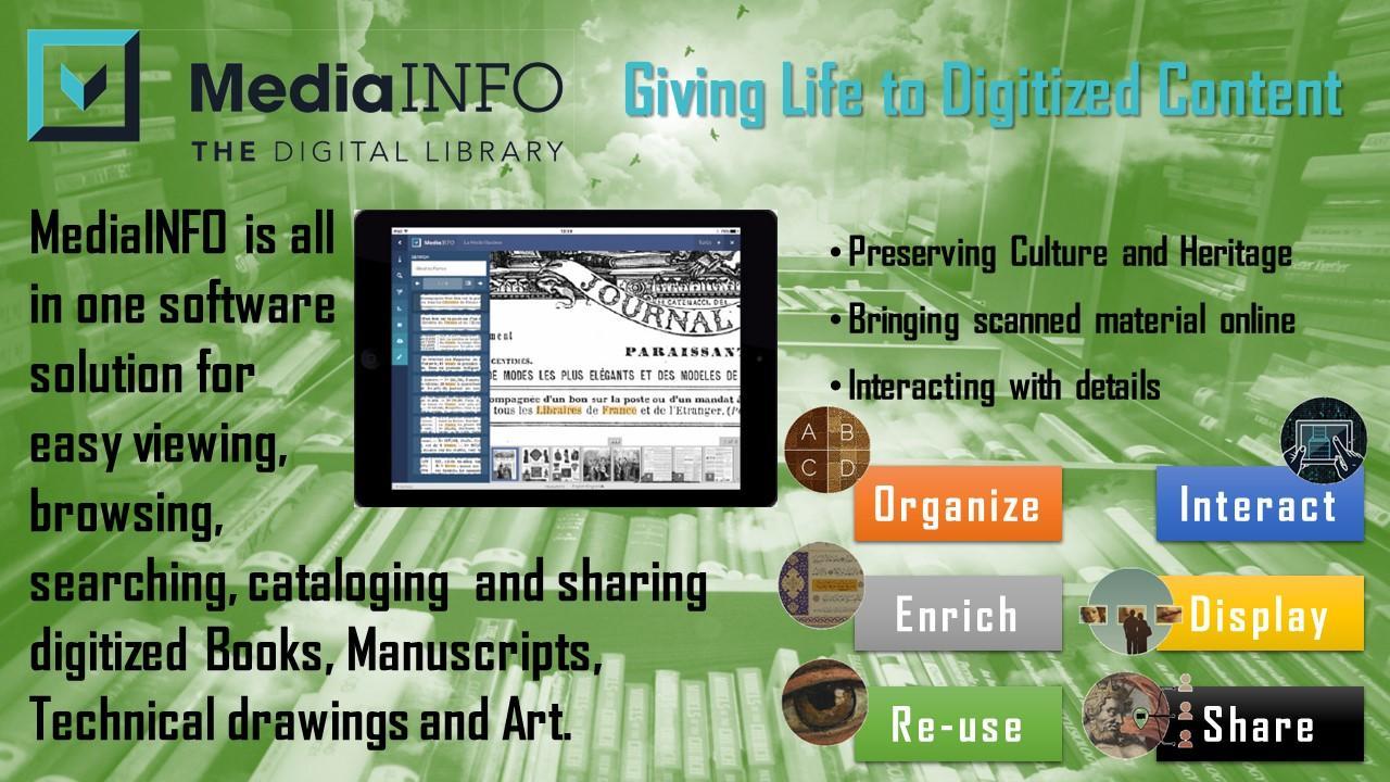 MediaINFO the complete Digital Library software solution 