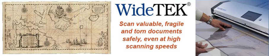 WideTEK scanners are suitable for old and new documents