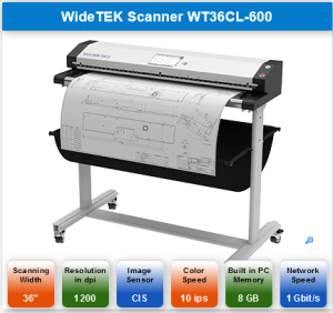 WideTEK Scanner Model 1 showcasing Digital Archiving Solutions