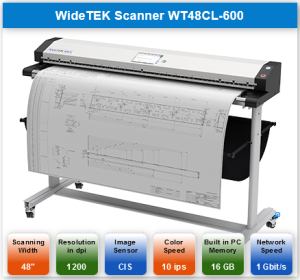 The WideTEK 48 model optimized for Digital Archiving Solutions